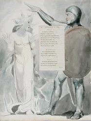 Der Abstieg Odins, Design 84 aus Die Gedichte von Thomas Gray, 1797-98